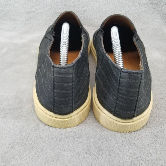 Frye Shoes Womens Size 6 Gemma Gray Leather Slip On Sneaker *Read* - Picture 6 of 11